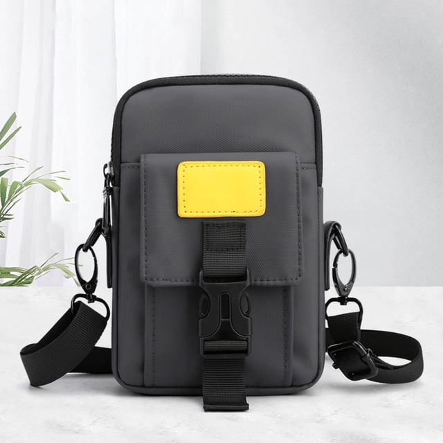 Fiudx Bolso Bandolera Ligero E Informal para Hombre, Elegante Riñonera para Teléfono, Cómodo Compañero de Viaje, Uso Diario, Aventuras Al Aire Libre, Colores Versátiles.