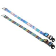 thumbnail image 3 of Quick Bohemian Pet Collar Adjustable Dog Cat Colorful Collar With Quick Release Free Engraved BuckleSpotted Blue Strawberry S, 3 of 8