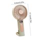 thumbnail image 3 of Ventilador portátil de mano con carga USB, pequeño ventilador de escritorio para viajes al aire libre, oficina y hogar: mini ventilador de 3 velocidades con batería recargable integrada., 3 of 6