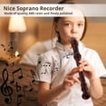 thumbnail image 3 of Blockflöte Soprano Recorder Instrument with Storage Bag, Baroque Fingering C Key German-style Imitation Wood Grain Plastic Recorder, Recorder Instrument for Adults Beginners, 3 of 7