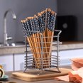 thumbnail image 5 of Cutlery Utensil Silverware Drying Rack Chopsticks Basket Holder Flatware Storage Solution for Kitchen Silver, 5 of 6