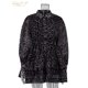 thumbnail image 4 of Clacive-vestido con estampado de leopardo para mujer, minivestido de manga larga con solapa Vintage, elegante, plisado, de cintura alta, 2024, 4 of 4