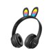 thumbnail image 2 of Auriculares inalámbricos Bluetooth montados en la cabeza | Ranura para tarjetas plegable | Iluminación LED luminosa colorida | Baja latencia | Batería de larga duración | Sonido superior | ABS, 2 of 6