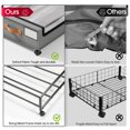 thumbnail image 3 of Paquete de 2 unidades de almacenamiento Yecaye para debajo de la cama con ruedas de 30,71 x 16,93 x 6,69 pulgadas, 3 of 7