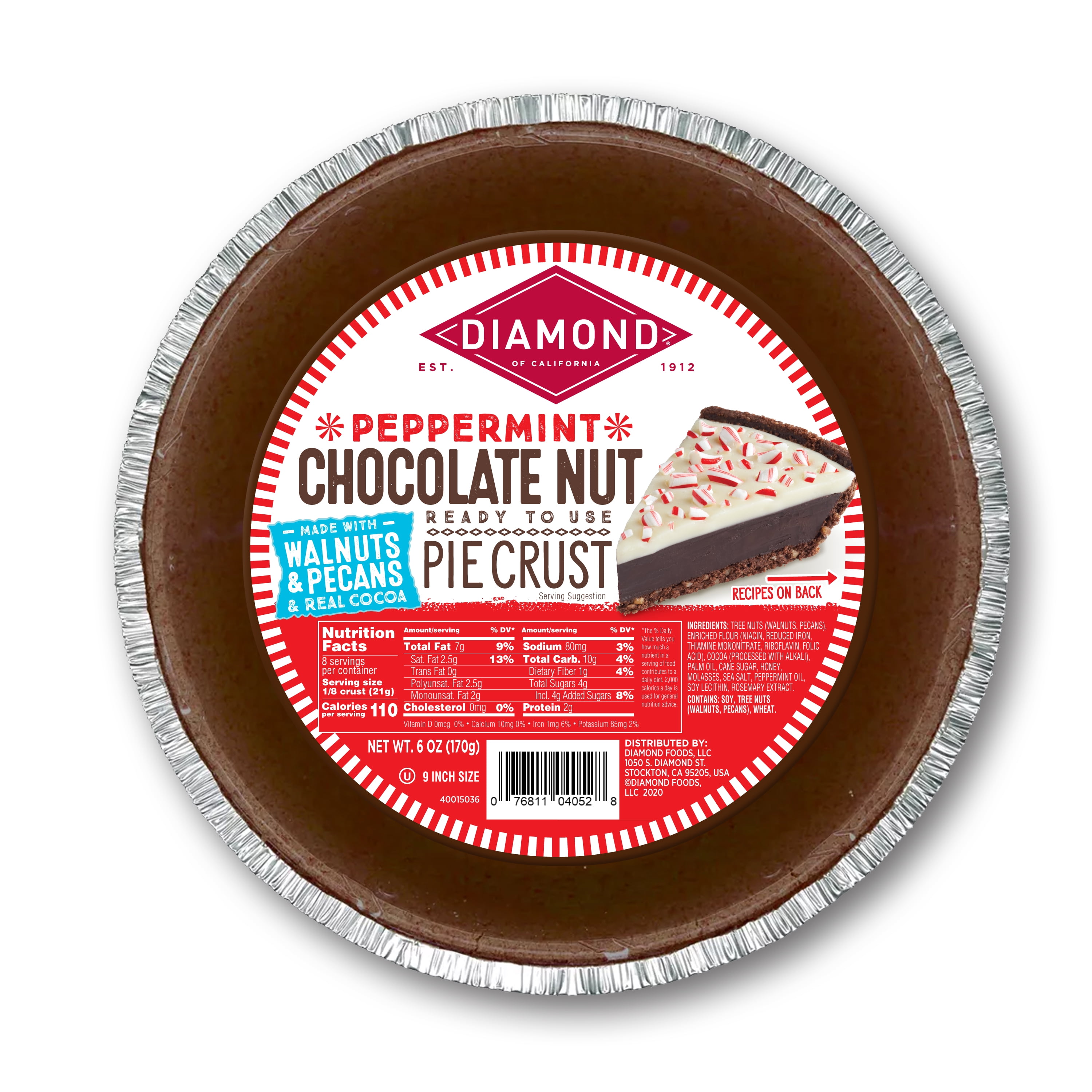 Diamond - Peppermint Chocolate Pie Crust, 6oz