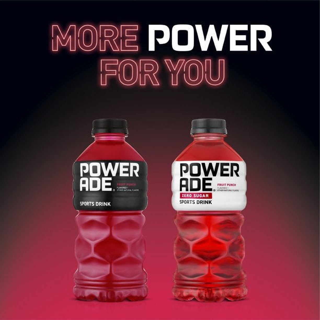 POWERADE Zero Sugar Fruit Punch, 28 fl oz, Pack of 8