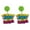 A, variant on Funny Teacher Earrings Lightweight Acrylic Earrings 530，Back To School Earrings, Colorful Letter Teachers Students Opening Season Jewelry