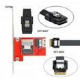 thumbnail image 3 of CY PCI-Express 4.0 Slimline SAS SFF-8654 to Mini SAS SFF-8087 PCBA Female Adapter With Bracket, 3 of 7