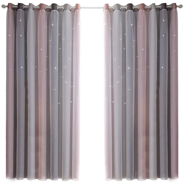 Gran barra de color gris polvo-ancho 1,3*alto 1,6 cortina perforada Ormromra LKX-0051-4