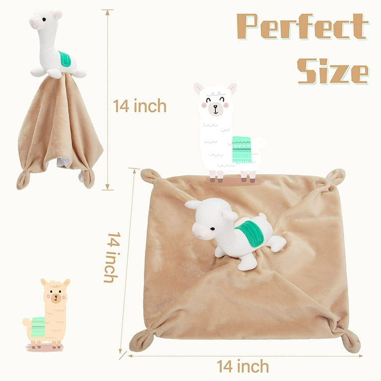 Llama Security Blanket Soft Loveys for Babies for Boys and Girls