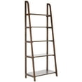 thumbnail image 2 of SAFAVIEH Albert Rustic Glam Solid 5 Tier Etagere Bookcase, Dark Teak, 2 of 4