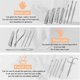 thumbnail image 3 of Manicure Pedicure Kit, 19 pcs Nail Clipper, Nail Scissors, Home or Tra, 3 of 4