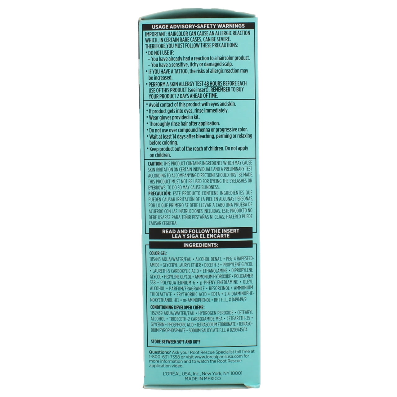L'Oreal Paris Root Rescue Permanent Hair Color, Dark Brown 4 (3 pack)