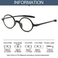 thumbnail image 3 of Fashion Round Frame +1.0~+4.0 Vision Care Reading Glasses Far Sight Eyewear Ultralight Presbyopic Eyeglasses LEOPARD STRENGTH +2.50, 3 of 8