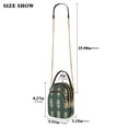 thumbnail image 2 of FORMRS Crossbody Bag for Women Quilted Travel Shoulder Cell Phone Purse with Chain Strap Handbag, Dark Green Leaves, 2 of 7