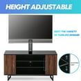 thumbnail image 4 of 3-Tiers Floor Wood TV Stand Media Console with Mount Base for 32 to 70 inches Flat Screen Industrial Metal Leg TW310601MB, 4 of 8