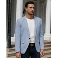 thumbnail image 5 of Yesfashion Mens Casual Blazer Sport Coats One Button Lightweight Knit Textured Suit Jackets for Men, 5 of 9