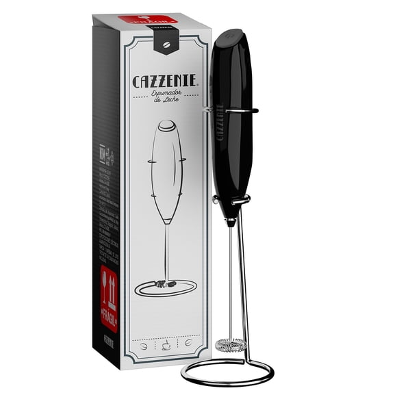 Cazzenie Espumador de Leche Eléctrico Premium. Batidor de Mano portatil para Café, Cocteles y Bebidas. Batidor de Huevo. Cazzenie Espumador de Leche o Café