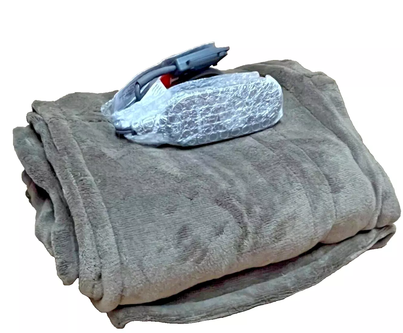 Sunbeam Royal Luxe Walnut Heated Personal Throw / Blanket, Cozy-Warm, Adjustable Heat Settings