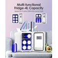 thumbnail image 3 of Skincare Fridge With Dimmable LED Light Mirror, 4L Makeup Mini Fridge for Bedroom, Car, Office & Dorm, Cooler & Warmer, Portable Small Refrigerator for Cosmetics, Skin Care and Food, White, 3 of 7
