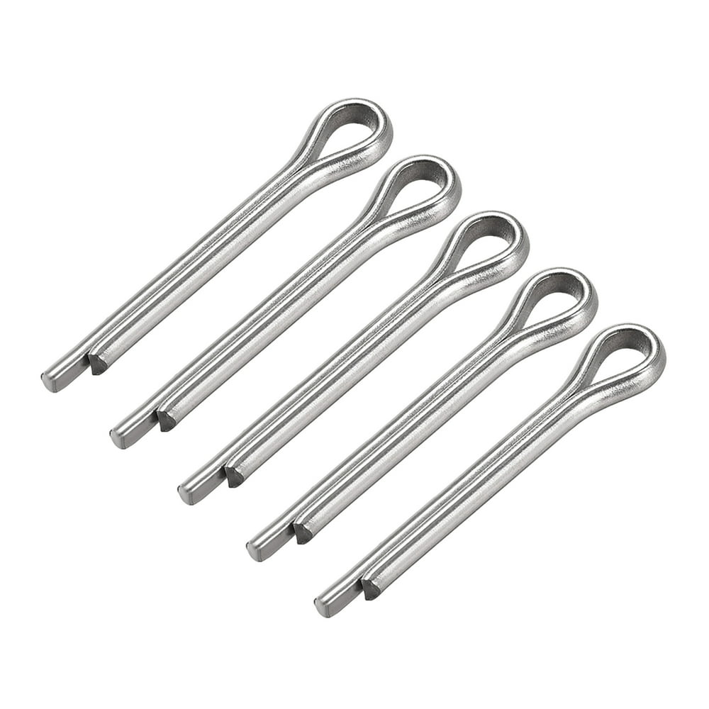 Split Cotter Pin 3.6mm x 25mm 304 Stainless Steel 2Prongs Silver Tone