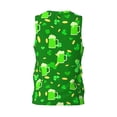 thumbnail image 3 of Gaeub St Patrick's Day2 Men's Mesh Basketball Jersey, Quick-Drying Sleeveless Top S-4XL, Loose Muscle Tank Top -Medium, 3 of 9