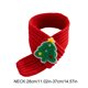 thumbnail image 3 of Adornos navideños, adornos para árbol de Navidad, bufanda de punto para mascotas, diadema cálida para perros pequeños y medianos, decoración navideña para festivales de invierno, bufanda festiva de te, 3 of 6