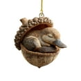 thumbnail image 3 of Sunxin Hangs Animal Ornaments – Cozy Christmas Ornaments Acrylic Cute Animal Christmas Trees Hanging Decorations Rustic Nature Themed Home Decor Animal Lovers, One Pendant, 3 of 5