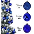 thumbnail image 3 of RBCKVXZ 24Pcs Christmas Tree Balls Ornaments for Xmas Christmas Tree 30mm/1.18" Shatterproof Christmas Decorations Hanging Bulbs for Holiday Wedding Party Christmas Gifts on Clearance, 3 of 6