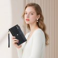 thumbnail image 6 of Beltzy Wallet for Women Clutch RFID Blocking Wristlet Leather Purse Large Capacity Credit Card Holder with Grip Hand Strap, 6 of 8