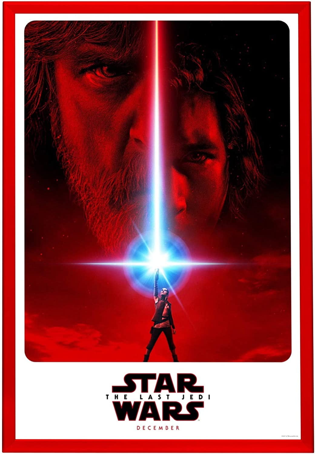 HAIKO Movie Poster Frame 27x40, Red, 1.25 Inch Aluminum Profile, Front