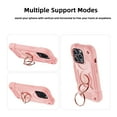 thumbnail image 4 of Compatible with iPhone 15 Pro Max Case 6.7 Inch, with 360° Rotate Ring Stand, Military Grade Drop Protection Full Body Rugged Heavy Duty Case 3 in 1 Protective Cover, Rosegold, 4 of 6