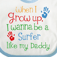 thumbnail image 4 of Inktastic Surfer Like Daddy Childs Surfing Boys or Girls Baby Bib, 4 of 4
