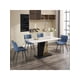 thumbnail image 5 of Set of 2 forrado dining sillas mid-century moderno armless kitchen sillas con faux leather back y metal legs ideal para para dining room dormitorio reception waiting room, 5 of 7