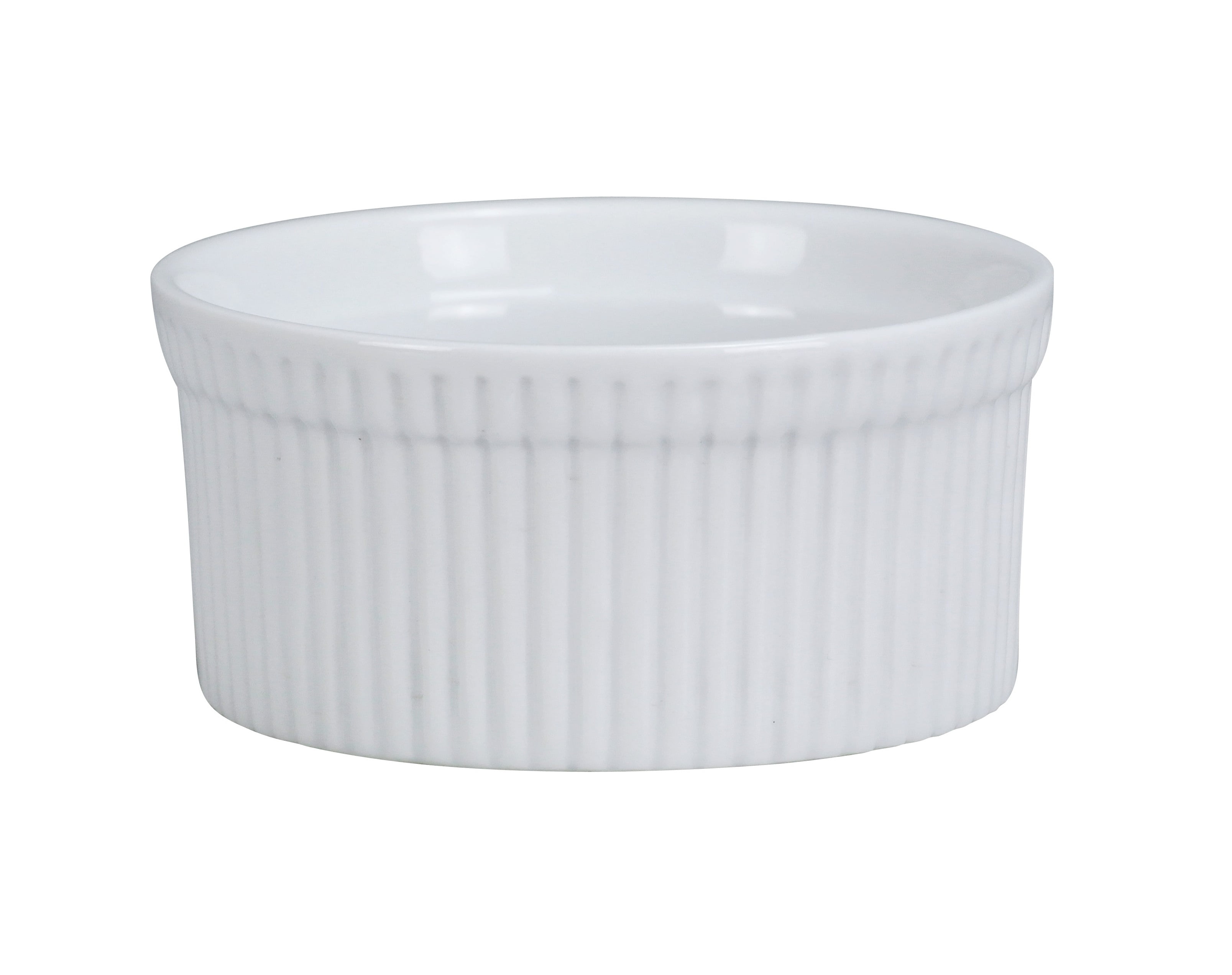 Ramekins, Round Ramekin, 6 Oz., 3 7/8"Dia. X 2"H, Porcelain, White