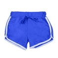 thumbnail image 3 of Outfmvch Shorts For Women Gym Shorts Women Women'S Sport Yoga Fitness Pants Stretch Sheath Mid Waist Drawstring Shorts Womens Sweatpants Blue L, 3 of 4