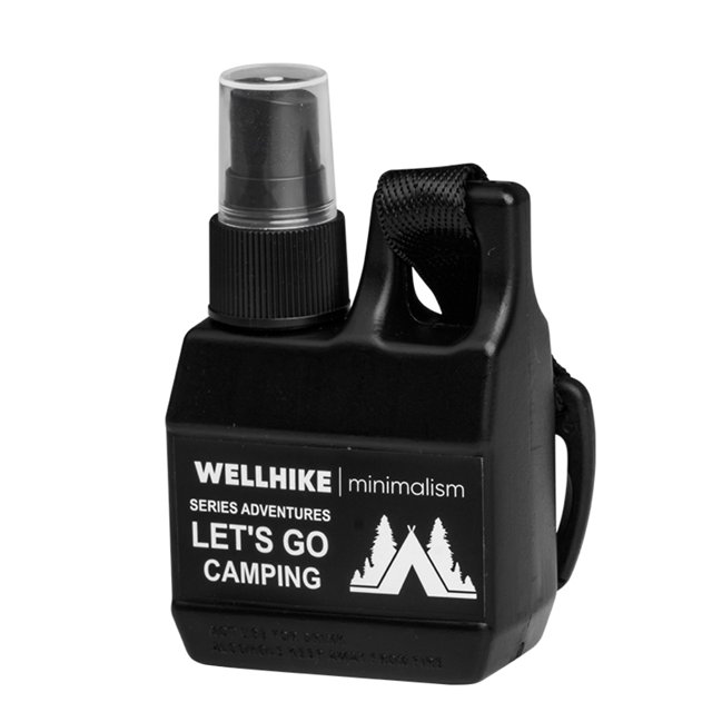 Botella de spray 80 ML Envases cosméticos vacíos Viaje Viaje Negro