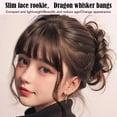 thumbnail image 3 of XINYUAN Hot 3D Dragon Whisker Two Side Slightly Curled Middle Bangs Bangs Fake Part T4G1, 3 of 8