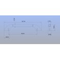 thumbnail image 4 of Richelieu BP8282160HBRZ 6-5/16" Center To Center Handle Cabinet Pull - Bronze, 4 of 4