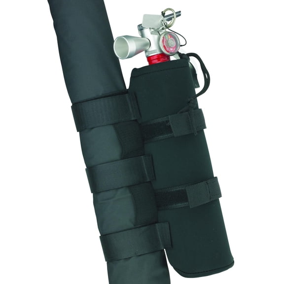 Smittybilt Roll Bar 2.5 Lb Fire Extinguisher Holder Black
