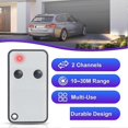 thumbnail image 2 of Set of 2 Remote Control for Roger E80 TX52R 2 Channels 433.92 MHz for Gate and Garage Replacement Remote Control, 2 of 5