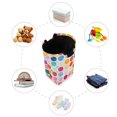 thumbnail image 7 of Yayeee Freestanding Laundry Hamper with Handle Collapsible Large Storage Basket for Clothes, Colorful Circles, 7 of 7