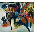 thumbnail image 3 of Wassily Kandinsky 17x15 Black Modern Framed Museum Art Print Titled - IV Printing (Gendarme) (1911), 3 of 5