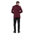 thumbnail image 4 of Julinie Mens Premium Tuxedo 2-Piece Satin Peak Lapel One Bottom Jacket With Matching Pants, 4 of 6