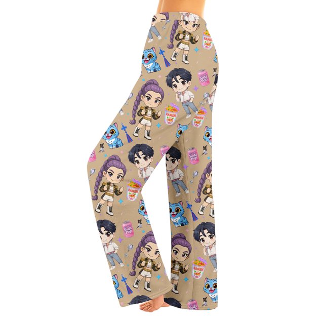 Pop Stars Demo-n Pajama Pants Hunters,Rumi,Mire Zoeyy Kids Pajama Pants,HUNTR/X Print,Fancy Party Carnival Halloween, Christmas Pajamas - Home Pajamas for Teens And Girls Pajamas