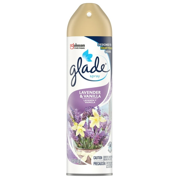 Glade Room Spray 1 CT, Lavender & Vanilla, 8 OZ. Total, Air Freshener