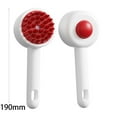 thumbnail image 3 of Bath Brush For Cats Dogs Gentle Deshedding Massaging Grooming Ergonomic Handle Cleaning Tool, 3 of 7