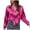 Hot Pink A, variant on Silky Button-Down Blouse Solid Color Temperament Top Women Silky Soft Shirt Versatile Breathable for Us Casual Workwear