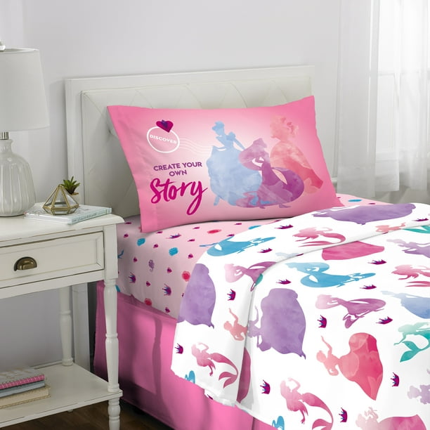 Disney Princess Sheet Set Kids Bedding, Disney Bed In A Bag Twin