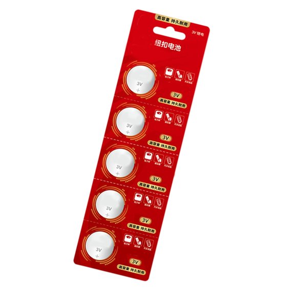 5Pcs 2032/CR2025/CR2016 3V Capacity Battery Coin Button Cell Lithium Batteries for Electronic Balanced Watches